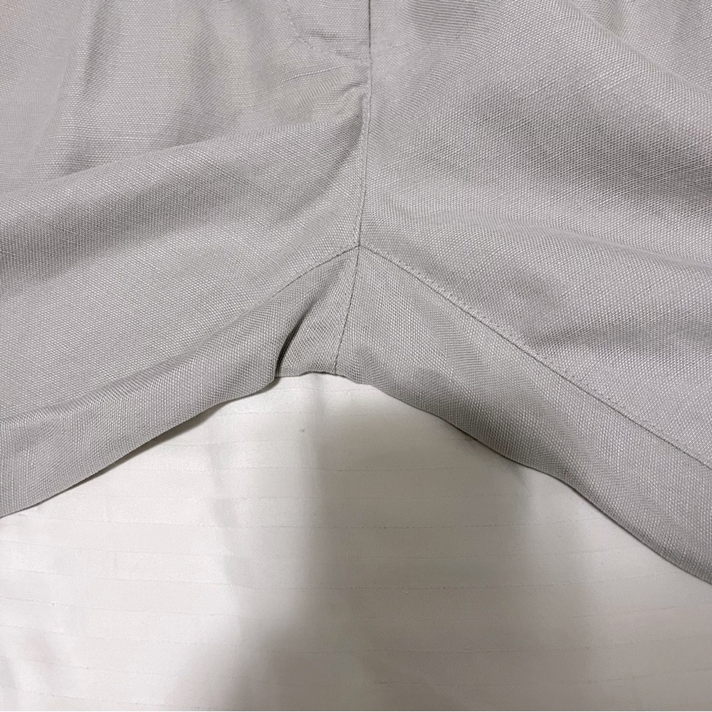 Aritzia Wilfred Linen Allant Tie Front Trouser Pant Grey Size 2 - Picture 10 of 16